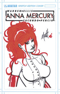 Cover Thumbnail for Anna Mercury (Avatar Press, 2008 series) #1 [Sketch Edition]