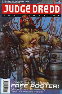 Cover for Judge Dredd the Megazine (Fleetway Publications, 1990 series) #14