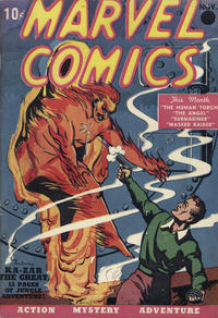 Cover for Marvel Comics (Marvel, 1939 series) #1 [Second Printing]