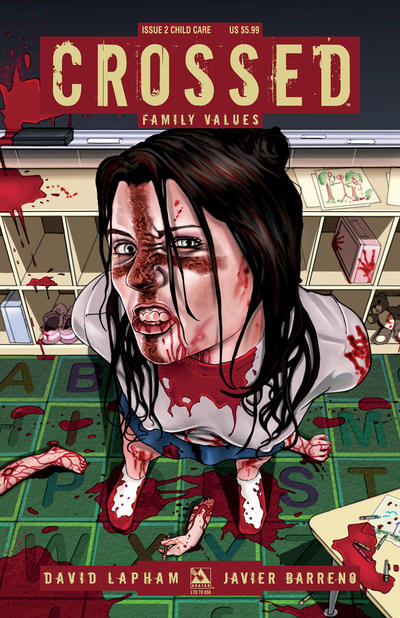Cover for Crossed Family Values (Avatar Press, 2010 series) #2 [Child Care Cover - Michael DiPascale]