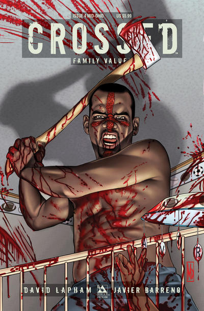 Cover for Crossed Family Values (Avatar Press, 2010 series) #4 [2010 Mid-Ohio Comic Con Exclusive Mid-Ohio Cover - Michael DiPascale]