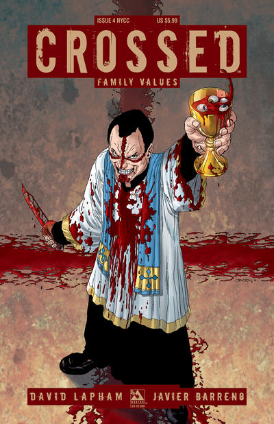 Cover for Crossed Family Values (Avatar Press, 2010 series) #4 [2010 New York Comic Con Exclusive NYCC Cover - Jacen Burrows]