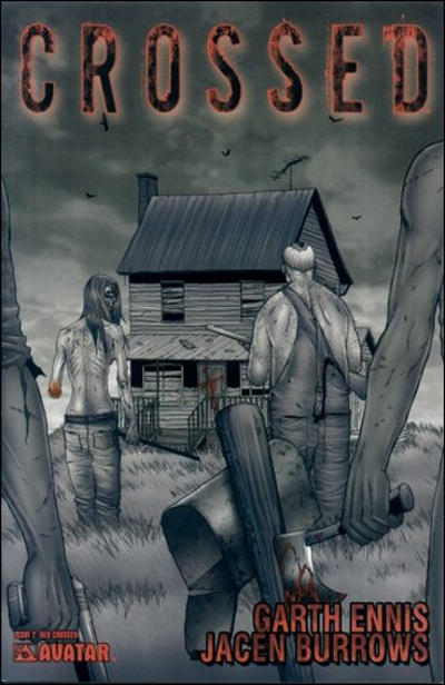 Cover for Crossed (Avatar Press, 2008 series) #2 [Incentive Red Crossed Cover - Jacen Burrows]