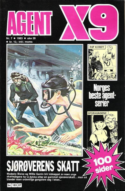 Cover for Agent X9 (Semic, 1976 series) #7/1983