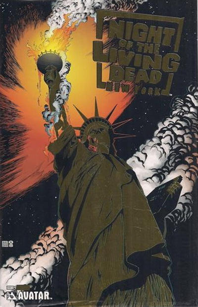 Cover for Night of the Living Dead: New York (Avatar Press, 2009 series) #1 [Gold Foil]