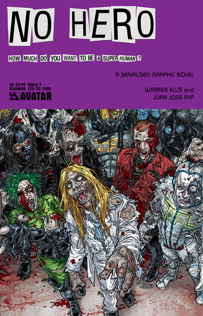 Cover for No Hero (Avatar Press, 2008 series) #7 [Zombies]