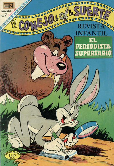 Cover for El Conejo de la Suerte (Editorial Novaro, 1950 series) #320 [Española]
