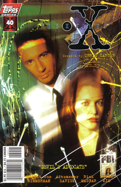 Cover for The X-Files (Topps, 1995 series) #40 [Photo Cover]