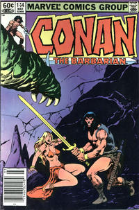 Cover for Conan the Barbarian (Marvel, 1970 series) #144 [Newsstand]
