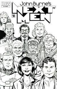 Cover Thumbnail for John Byrne's Next Men (IDW, 2010 series) #8 [RI Cover]