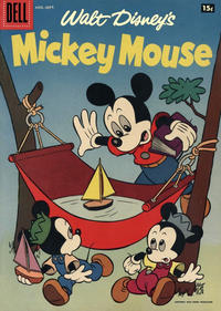 Cover for Walt Disney's Mickey Mouse (Dell, 1952 series) #55 [15¢]