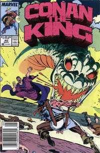 Cover for Conan the King (Marvel, 1984 series) #40 [Newsstand]
