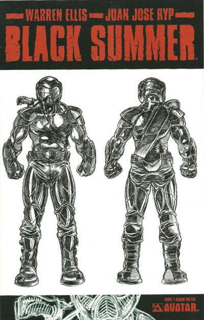 Cover for Black Summer (Avatar Press, 2007 series) #7 [Design Sketch]