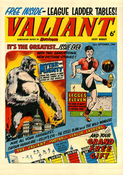 Cover for Valiant (IPC, 1964 series) #26 September 1964
