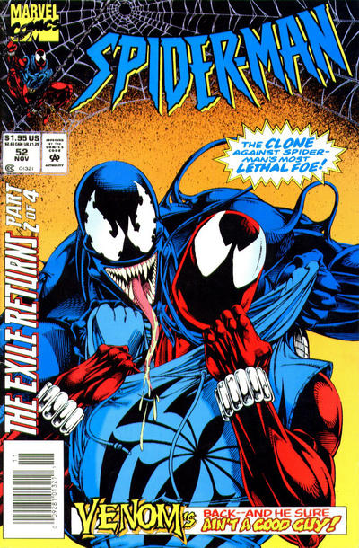 Cover for Spider-Man (Marvel, 1990 series) #52 [Newsstand]