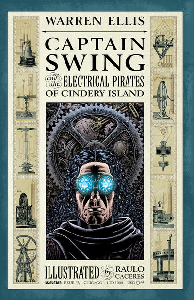 Cover for Captain Swing and the Electrical Pirates of Cindery Island (Avatar Press, 2010 series) #2 [Chicago]