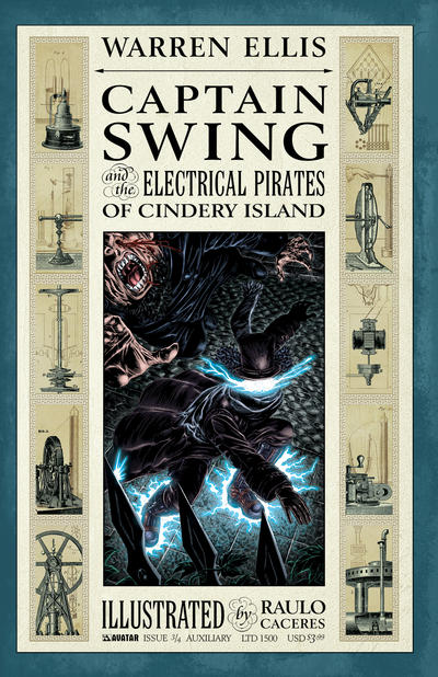 Cover for Captain Swing and the Electrical Pirates of Cindery Island (Avatar Press, 2010 series) #3 [Auxiliary]