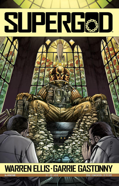 Cover for Warren Ellis' Supergod (Avatar Press, 2009 series) #1 [Convention]