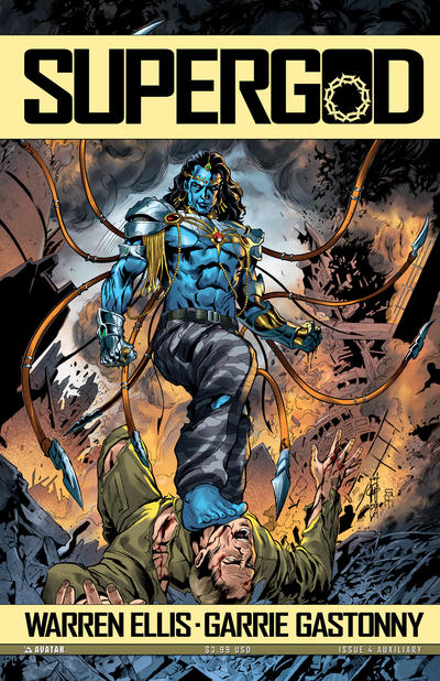 Cover for Warren Ellis' Supergod (Avatar Press, 2009 series) #4 [Auxiliary]