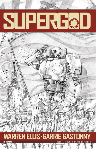 Cover for Warren Ellis' Supergod (Avatar Press, 2009 series) #4 [Church of the Supergod]