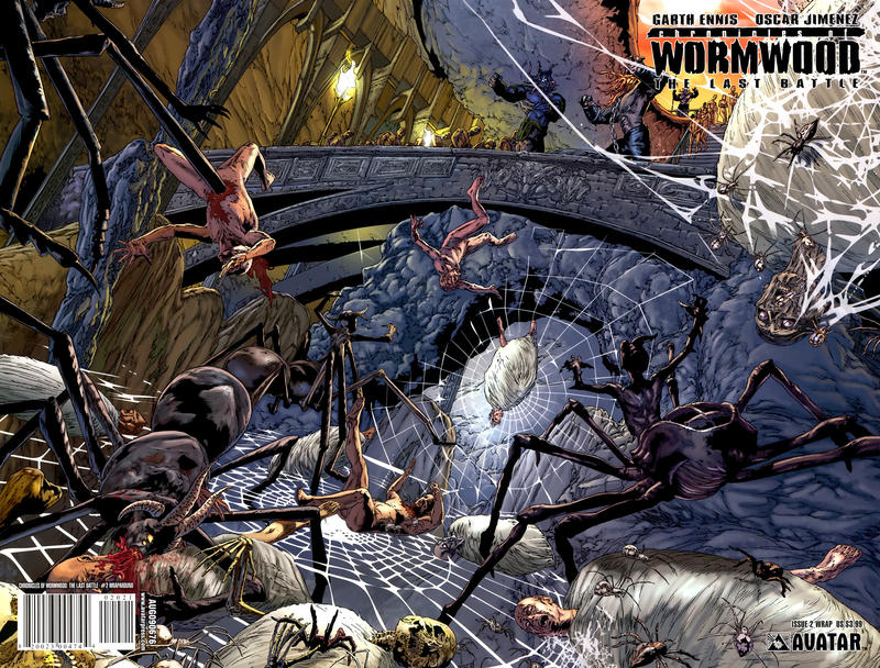 Cover for Chronicles of Wormwood: The Last Battle (Avatar Press, 2009 series) #2 [Wraparound Cover]