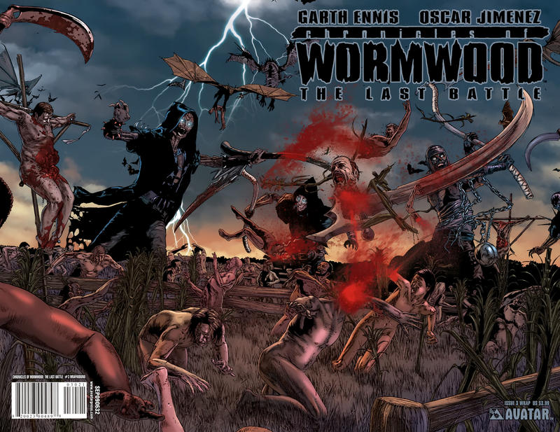 Cover for Chronicles of Wormwood: The Last Battle (Avatar Press, 2009 series) #3 [Wrap]
