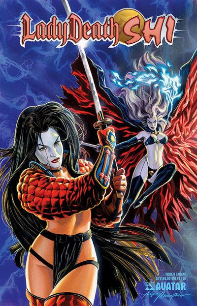 Cover for Lady Death / Shi (Avatar Press, 2007 series) #0 [Canvas]