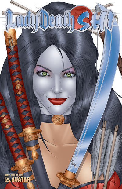Cover for Lady Death / Shi (Avatar Press, 2007 series) #1 [Royal Blue]