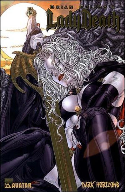 Cover for Brian Pulido's Lady Death: Dark Horizons (Avatar Press, 2006 series) [Gold Foil]