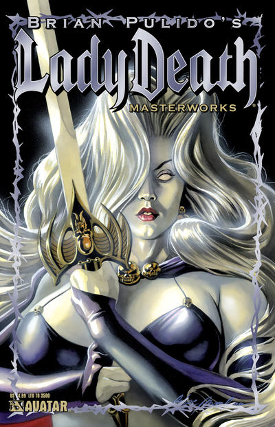 Cover for Brian Pulido's Lady Death: Masterworks (Avatar Press, 2007 series) [Royal Blue]