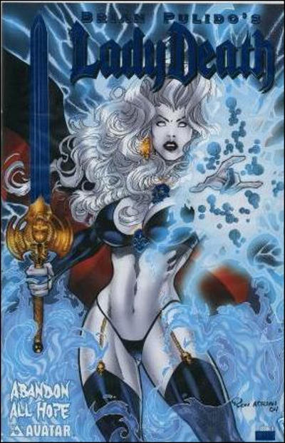 Cover for Brian Pulido's Lady Death: Abandon All Hope (Avatar Press, 2005 series) #1 [Royal Blue]