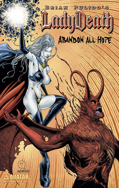 Cover for Brian Pulido's Lady Death: Abandon All Hope (Avatar Press, 2005 series) #1/2 [Vengeance]