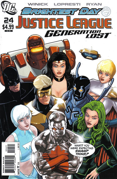 Cover for Justice League: Generation Lost (DC, 2010 series) #24 [Kevin Maguire Cover]