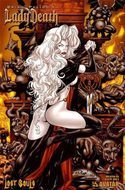 Cover for Brian Pulido's Lady Death: Lost Souls (Avatar Press, 2006 series) #0 [Bow Before Her]