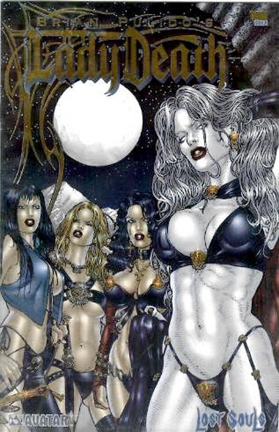Cover for Brian Pulido's Lady Death: Lost Souls (Avatar Press, 2006 series) #0 [Gold Foil]