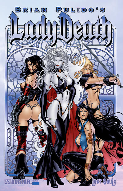 Cover for Brian Pulido's Lady Death: Lost Souls (Avatar Press, 2006 series) #1 [Royal Blue]