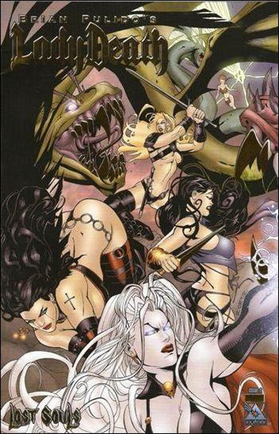 Cover for Brian Pulido's Lady Death: Lost Souls (Avatar Press, 2006 series) #2 [Gold Foil]