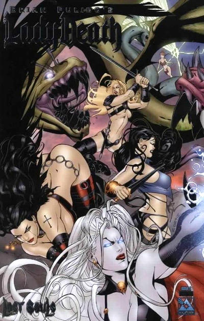 Cover for Brian Pulido's Lady Death: Lost Souls (Avatar Press, 2006 series) #2 [Platinum Foil]