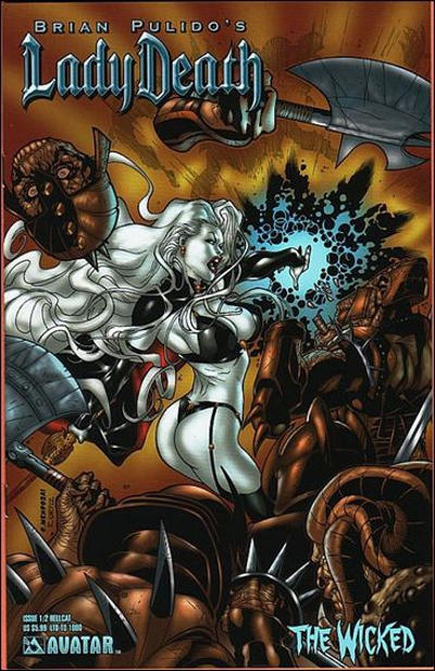 Cover for Lady Death: The Wicked (Avatar Press, 2005 series) #1/2 [Hellcat]