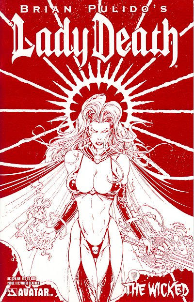 Cover for Lady Death: The Wicked (Avatar Press, 2005 series) #1/2 [Leather]