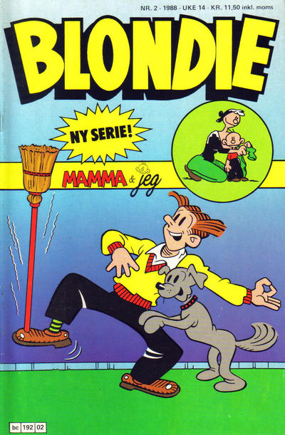 Cover for Blondie (Semic, 1980 series) #2/1988