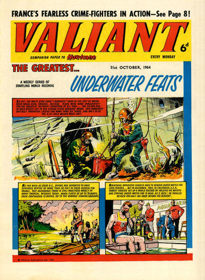 Cover for Valiant (IPC, 1964 series) #31 October 1964