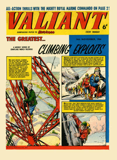 Cover for Valiant (IPC, 1964 series) #14 November 1964