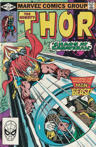 Cover for Thor (Marvel, 1966 series) #317 [Direct]