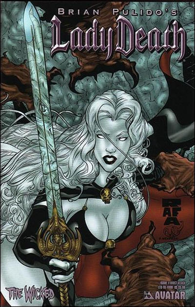 Cover for Lady Death: The Wicked (Avatar Press, 2005 series) #1 [Direct Attack]