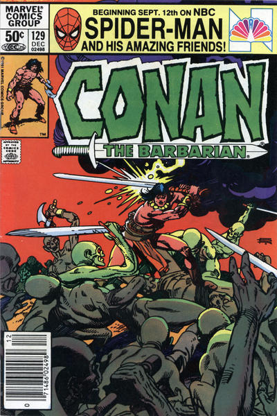 Cover for Conan the Barbarian (Marvel, 1970 series) #129 [Newsstand]