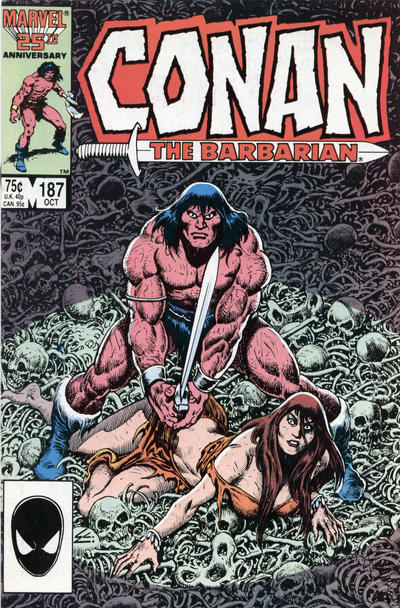 Cover for Conan the Barbarian (Marvel, 1970 series) #187 [Direct]