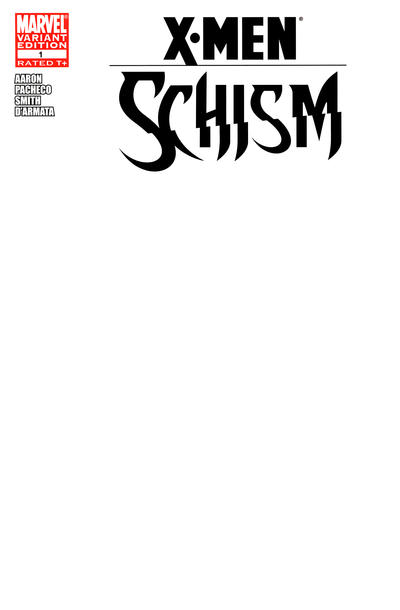 Cover for X-Men: Schism (Marvel, 2011 series) #1 [Blank Cover]