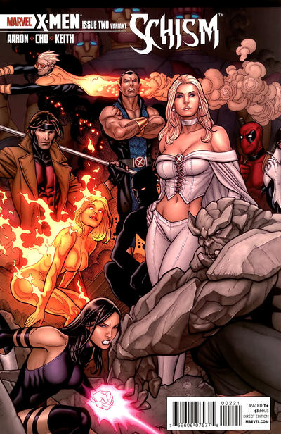 Cover for X-Men: Schism (Marvel, 2011 series) #2 [Frank Cho Variant]