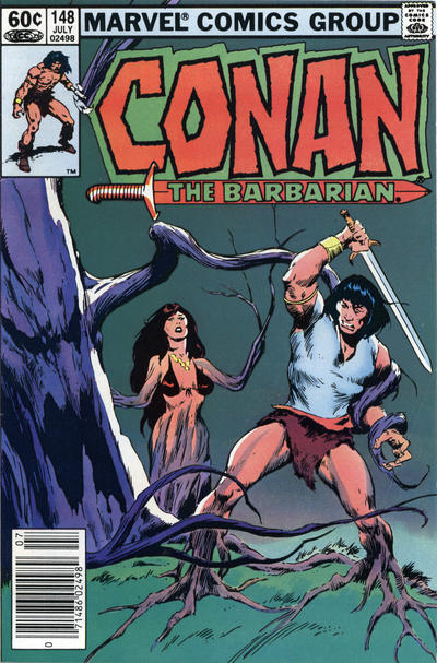 Cover for Conan the Barbarian (Marvel, 1970 series) #148 [Newsstand]